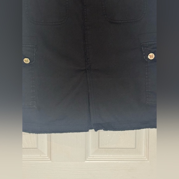 Women’s Black Love Stitch Skirt with Butterfly Buttons - Picture 13 of 15